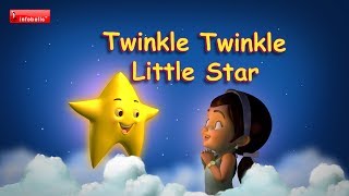 Twinkle Twinkle Little Star  Nursery Rhymes with lyrics [upl. by Noevad]