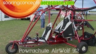 Powrachute Powrachute Airwolf 912 powered parachute Powrachute LSA Soaring Concepts Aerospace [upl. by Etnaihc339]