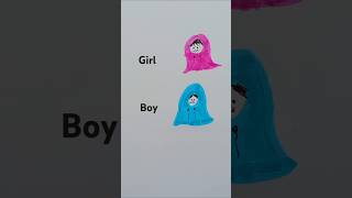 Girl vs boy trending critive drawing shortvideo satisfying tiktok bts song art artwork [upl. by Erle767]