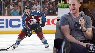 Spittin Chiclets Interviews NHL Superstar Nathan MacKinnon in Halifax Nova Scotia [upl. by Dyna176]