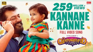 Kannaana Kanney Full Video Song  Viswasam Video Songs  Ajith Kumar Nayanthara  D Imman  Siva [upl. by Hough]