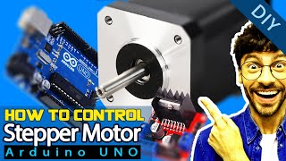 Control Position and Speed of Stepper motor with L298N module using Arduino  testing stepper motor [upl. by Gnos]