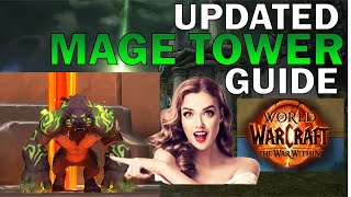 Updated Guardian Mage Tower Guide For dummies  The War within 1102  magetower worldofwarcraft [upl. by Lenette]