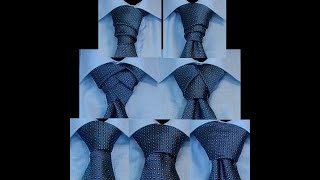 Seven tie knots to choose from elegantly tie knot modern easy fashionable klassik simple [upl. by Recha]