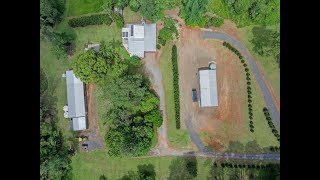 Idyllic Acreage with Huge Farm Sheds in Glass House Mountains [upl. by Oniuqa]