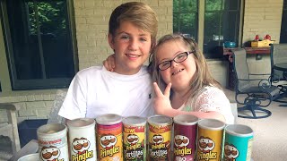 MattyBRaps vs Sarah Grace  The Pringles Challenge [upl. by Louisa]