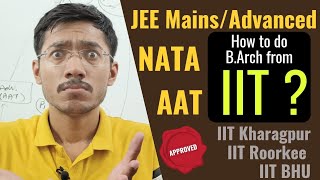 How to do BArch from IIT  JEE Advance AAT  NATA [upl. by Monto]