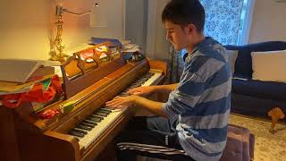 Chopins FantaisieImpromptu Op 66 Josh Brown practicingnot perfect piano untuned but wow [upl. by Errecart636]