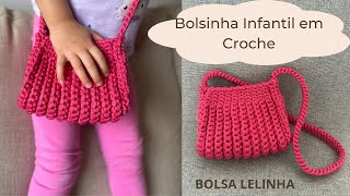 BOLSINHA INFANTIL DE CROCHE  BOLSA LELINHA [upl. by Pederson]