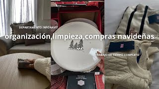 🧺LIMPIEZA CASA INFONAVIT ORGANIZACIÓN Y COMPRAS NAVIDEÑAS 🎄🍿🤎🧸 [upl. by Gnal285]