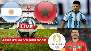 Argentina vs Morocco 22 Live Stream Olympics 2024 Football Match Today Score Highlights Vivo Direc [upl. by Etam22]