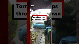 A tornado has swept through a town in the UK Tornado UK BBCNews [upl. by Ahseeyt]