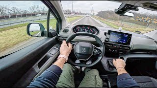 Peugeot Rifter  15 BlueHDI 102HP  POV Test Drive [upl. by Kyrstin]