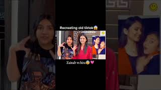 Hira amp zainab recreating old tiktok😱shorts trending sistrology [upl. by Suzetta]