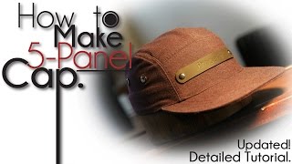 How To Make 5Panel Camp Hat [upl. by Eenhpad905]