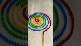 Relaxing domino spiral fall down 😵😲😳shortviraldomino [upl. by Mourant172]