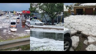 Klerksdorp HAIL AND FLOODS 25 November 2021 [upl. by Kristi19]