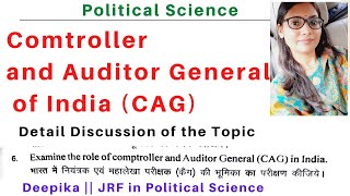 Comptroller and Auditor General of india  L49  CAG for UPSC [upl. by Eeniffar]