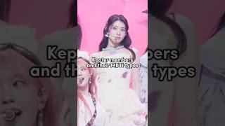 Kep1er MBTI types music song pop kpop kep1er viralvideo shorts explore blackpink rosé fyp [upl. by Eciralc770]