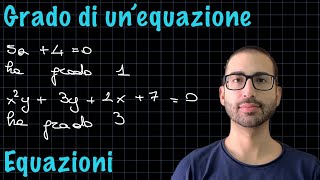 Grado di unequazione  Equazioni ✨RadicediPiGreco✨ [upl. by Blader]