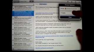 How to Print from iPad 2 or any iPad [upl. by Omsoc]