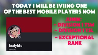 I 1v1ed One Of The Best Mobile Players in Touch Football… [upl. by Tammi282]