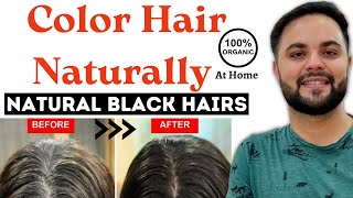 100 Natural Hair Color at Home to Control Premature Greying amp White Hairs [upl. by Saticilef122]