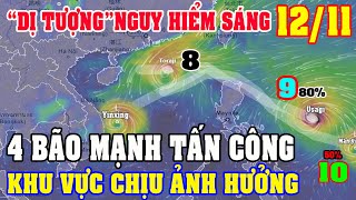 🔴 Tin Bão Mới Sáng 1211Bão Số 8 Toraji Mạnh ThêmXĐ Vị Trí Đổ BộBão Số 9 Xác Suất 85 Vào BĐ [upl. by Cleave628]