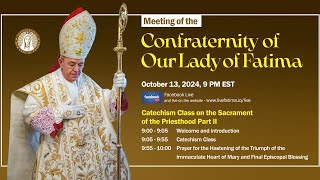 2024 October Meeting of the Confraternity of Our Lady of Fatima [upl. by Kimbra]