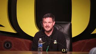 Dan Lanning answers Tez Johnson injury question discusses Ducks recruiting and bye week [upl. by Hola859]