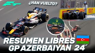 ¡¡CAOS CHECO VUELA en ACCIDENTE de COLAPINTO y LECLERC – RESUMEN LIBRES GP de AZERBAIYAN F1 2024 [upl. by Boyd]