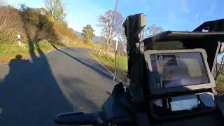 Honda Africa Twin ES DCT 2024 Abfahrt zur Weser [upl. by Ellerehs927]