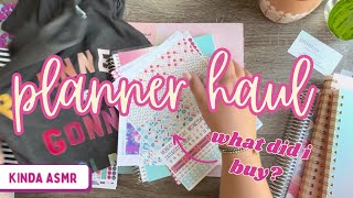 planner haul  asmr  planner kate  erin condren [upl. by Goldman]