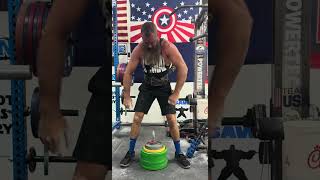 235 lb 1 inch VERTICAL BAR DEADLIFT  Left amp Right Hand  USAWA gymmotivation workout gym power [upl. by Johnna]