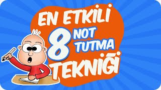 En Etkili 8 Not Tutma Tekniği 📝Verimli Çalışma Yöntemi [upl. by Nalloh579]