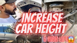 How to increase car’s🚙 ground clearance😱Lift kit installation Xuv500 carmodification liftkits [upl. by Yrhcaz]