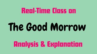 The Good Morrow by John Donne  Bengali Lecture  Analysis amp Explanation [upl. by Altis758]