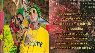 Lary Over FT Lirico en la casaSubete Letra [upl. by Ackler364]