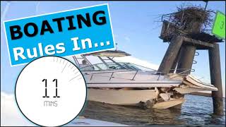 What Every Boater Needs to Know about Boating RulesSafety in 11 Mins [upl. by Christensen131]