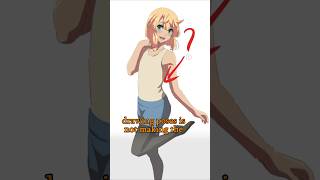 Mistake When Drawing Poses  Quick Art Tips art sketch shorts tutorial drawingtutorial anime [upl. by Aileve]