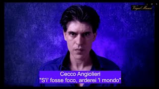 Cecco Angiolieri  Si fosse foco arderei l mondo \ interpreta Virgal Masuri [upl. by Simson]