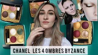 NEW CHANEL BYZANCE Fall 2023 EYESHADOW PALETTES 4 OMBRES MAKEUP COLLECTIONMakeup looks amp Overview [upl. by Feldstein]