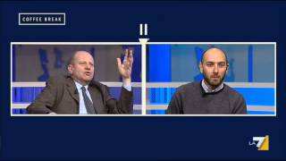 Rondolino vs Morelli quotGentaglia imbecillequot e lascia lo studio [upl. by Pastelki]