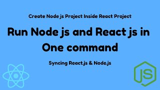 How to Run Nodejs Project Inside React Project with One Command  React Js  Node JS [upl. by Okorih825]