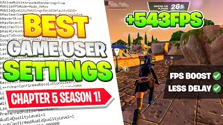 The BEST Game User Settings in Fortnite Chapter 5 🔧✅ FPS BOOST  0 Input Delay [upl. by Eninahs201]