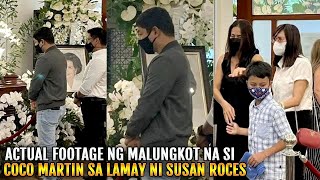 Coco Martin with Julia Montes NAPAIYAK nalang nang BUMISITA sa LAMAY ni Susan Roces sa Heritage Park [upl. by Ariuqahs]