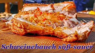 319 Knuspriger asiatischer Schweinebauch süßsauer [upl. by Kere960]