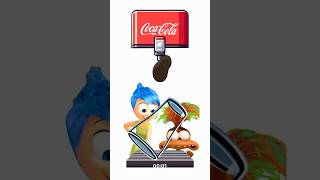 INSIDE OUT 2 Coke Challenge  Joy Vs Anxiety insideout2 shorts [upl. by Nrubua926]