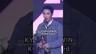 do kyungsoo win awards speech🏆exo dokyungsoo kgma [upl. by Jahdal933]