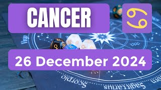 Cancer horoscope  Cancer Horoscope for Today 26 December 2024 [upl. by Jagir]